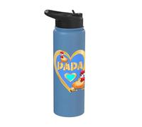 Chicken COOP German French PAPA DAD Stainless Steel Insulated Water Bottle