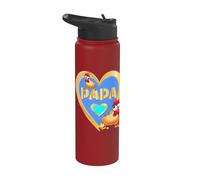 Chicken COOP German French PAPA DAD Stainless Steel Insulated Water Bottle