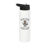Chicken Coop Hair Dont Care Funny Backyard Poultry Farmer Stainless Steel Insulated Water Bottle