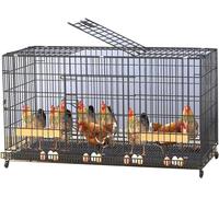 Chicken Coop House for 3-15 Chickens - Outdoor Yard Poultry Cage, Indoor Chicken Coop - Perfect for Your Flock