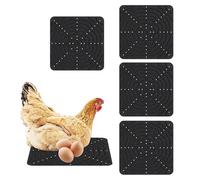 Chicken Coop Nesting Pads 4 Pieces Reusable Silicone Poultry Bedding Mat
