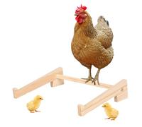 Chicken Coop Perch - Natural Wood Poultry Education | Training Bar and Play Poultry and Chicken Coop - Breeding Support Chicks