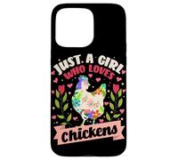 Chicken Coop Poultry Animal Just A Girl Who Loves Chickens Case for iPhone 15 Pro Max