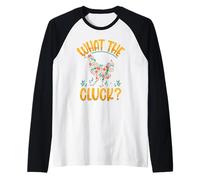 Chicken Coop Poultry Animal What The Cluck Chickens Raglan Baseball Tee