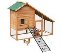 Chicken Coop Ramp 52.5''L, Ladder Length Adjustable for Henhouse, Heavy Duty Metal Coop Steps for Feet Problem or Cannot Fly Chickens, Waterproof, Non-Slip, Rustproof, Sturdy and Easy to Clean
