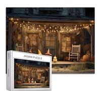 Chicken coop Scene 1000 Piece Jigsaw Puzzles for Adults Cartoon Oil Painting Style Art Puzzle Colorful DIY Puzzles for Home Decoration Gifts Family Puzzle Perfect for Game Nights 70×50 cm