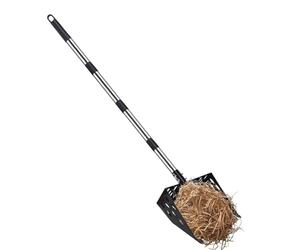 Chicken Coop Scoop-Adjustable Long Handle Manure Sifter 2 In 1 | Designed For Efficient Waste Management, The Rustproof Chicken Coop Scooper Ensures Effortless Cleaning In Coops, Kennels, Or Gardens,