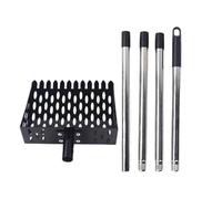Chicken Coop Scooper,Adjustable Long Handle Manure Sifter 2 in 1 - Dog Poop Rake Scoop | for Farm Garden Sand Dog Kennel Goat Horse Poultry Pet Rabbit Cat Litter