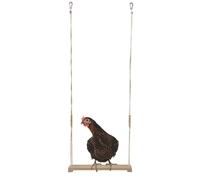 Chicken Coop Swing - Chicken Perch Ladder, Poultry Run Swing | Indoor Outdoor Environments Fun Pecking Play Accessory, Wooden Poultry Toy Hen Swing Design for Birds Physical Development
