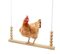 Chicken Coop Swing - Professional Poultry Training Equipment, Heavy Duty Backyard Farm Accessories, Reinforced Chain Suspension + Non-Slip Textured , Reinforced Polymer Synthetic