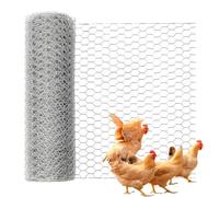 Chicken Coop Wire - Galvanised Iron 196.85 x 15.75 in | Heavy Duty Hexagonal Fence, Durable Garden Fence, Multi-Use Net for Yard, Balcony, Animal Enclosure