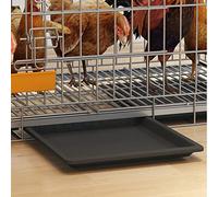 Chicken Coop with Wheels and Removable Manure Tray, Foldable Large Chicken Cage Run for Indoor Use, Suitable for 2-6 Chickens and Ducks, 2 Door Design
