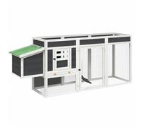 Chicken Coop Wooden Animal House Chicken Run Hen House Solid Wood Pine vidaXL