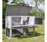 Chicken Coops for 10 Chickens Duck Pens for Outside with Stairs and Pull-out Tray Solid Wood Material Large Chicken Run with Roof Multiple Door Design Duck Run
