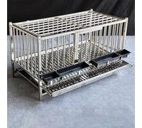 Chicken Coops for 6 Chickens Made of Stainless Steel with Egg Tray with Lock for Hen House, Duck and Rabbit for Yard Outdoor(Size:120 * 75 * 65cm)