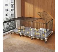 Chicken Coops Made of Metal, Stable Structure on Casters, Easy to Clean, Small chicken cages for outside for Backyard Farm