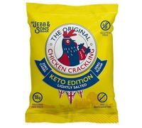 Chicken Crackling, NEW KETO EDITION made without Rapeseed Oil, Double Cooked Recipe, Lightly Salted Flavour. Low Carb, High Protein, Keto, Gluten Free Alternative to Pork Scratchings. 10x 40g Bags