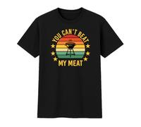 Chicken Craft You Can't Beat My Meat T-Shirt - Funny BBQ Grillmaster Gift for Dad or Him - Father's Day or Birthday Present (UK, Alpha, XL, Regular, Regular, Black)