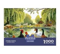 Chicken Creative Gift Jigsaw Puzzle Farm 1000 Pieces: Jigsaw Puzzles Educational Game & Home Decor for Adults 52x38cm/1000pcs