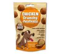 Chicken Crunchy Meatballs for Dogs 140g | | A premium meaty treat 100% natural with no artificial Colours flavours or preservatives | Rawhide Free Dog Treats | 84% Duck & Fish