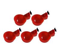 Chicken Cup Waterer | Pack of 5 Chicken Cups for Water | Poultry Water Dispenser Kit Chicken Water Cup Poultry Drinking Bowl for Chickens, Ducks, Birds, Turkeys etc