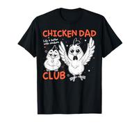 Chicken Dad Club Farm Farmer Men Father's Day T-Shirt