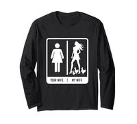 Chicken Dad - Funny Father's Day Rooster My Wife Farmers Long Sleeve T-Shirt