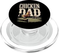 Chicken Dad Rooster Farmer Backyard Father PopSockets PopGrip for MagSafe