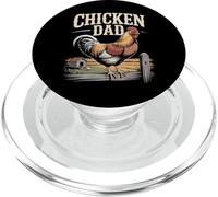 Chicken Dad Rooster Farmer Backyard Father PopSockets PopGrip for MagSafe