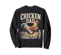 Chicken Dad Rooster Farmer Backyard Father Sweatshirt