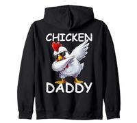 Chicken Daddy Chickens Father Chicken Jumper Farmer Father's Day Zip Hoodie