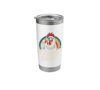 Chicken Daddy Cool Rooster Loving Father Gift Idea Stainless Steel Insulated Tumbler