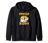 Chicken Daddy Funny Farmer Backyard Poultry Raising Chickens Zip Hoodie