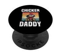Chicken Daddy Funny Rooster Farm Lover Graphic PopSockets Adhesive PopGrip