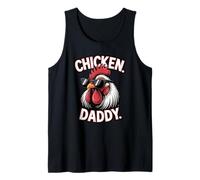 Chicken Daddy Funny Rooster Farmer Poultry Lover Retro Tank Top