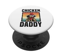 Chicken Daddy Funny Rooster With Sunglasses PopSockets Adhesive PopGrip