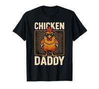 Chicken Daddy Rooster with Glasses Farmer Farm T-Shirt