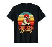 Chicken Daddy Vintage Rooster Sunglasses Farmer Tee T-Shirt