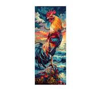 Chicken Diamond Art Kits Adults, 5D DIY Diamond Painting Sea Full Drill kits, Crystal Art Rhinestone Embroidery Cross Stitch Crafts Paint by Numbers 30 x 12Inch for Autumn Decorations Room ZSDH-4745