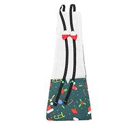 Chicken Diaper, Santa Claus Print Duck Diaper Washable Goose Diape Reusable Farm Pet Diapers Bow Tie Diapers for Hens Roosters Poultry(L-Green)