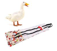Chicken Diaper, Santa Claus Print Duck Diaper Washable Goose Diape Reusable Farm Pet Diapers Bow Tie Diapers for Hens Roosters Poultry(M-Beige)