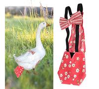 Chicken Diaper Washable Reusable Poultry Cloth Diapers Fashionable Nappy for Goose Duck Hen Chicken Pigeon(Red M)