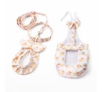 Chicken Diaper with Leash Set, Reusable Poultry for Hens, Adjustable Harness with Matching, Duck Print(L)