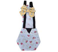 Chicken Diapers, Pet Diapers Duck Diapers For Pet Ducks Breathable Goose Clothes Diaper with Bow Reusable Pet Diaper Nappy Poultry Cloth For Goose Rooster Duck Hen Chicken (M Blue)