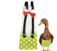 Chicken Diapers | Reusable Duck Diaper - Reusable Duck Diapers with Bow Ties, Washable Printed Fabric Pet Poultry Nappies Supplies
