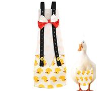 Chicken Diapers, Washable Chicken Diaper, Reusable Duck Diapers with Bow Ties, Washable Printed Fabric Pet Poultry Nappies Supplies