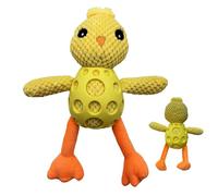 Chicken Dog Chew Toy - Plush Squeaky, Teething Chicken, Tough Chew Toy | Long Lasting Creatives Indestructible Dog Toys For Puppies Small Medium Breeds Interactive Play Aggressive