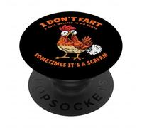 Chicken Dont Fart Just Whisper In My Pants Funny Farter Meme PopSockets Adhesive PopGrip