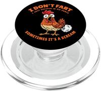 Chicken Dont Fart Just Whisper In My Pants Funny Farter Meme PopSockets PopGrip for MagSafe