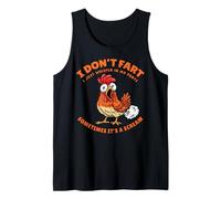 Chicken Dont Fart Just Whisper in My Pants Funny Farter Meme Tank Top